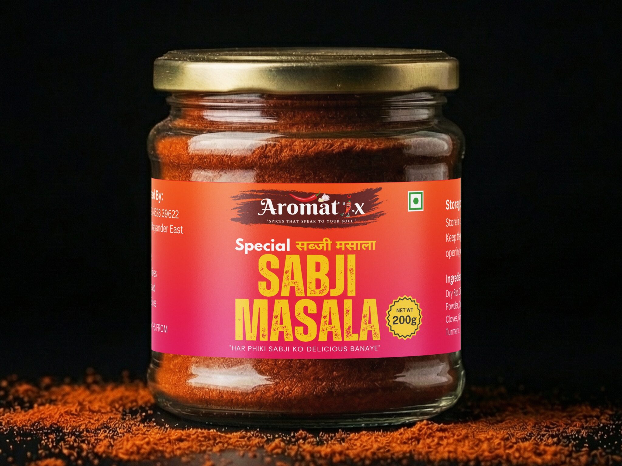 Sabji Masala Lable